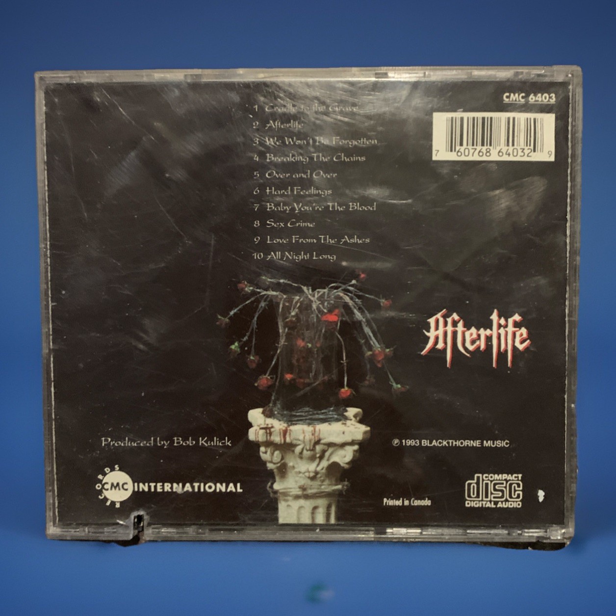 Blackthorne – Afterlife CD 1st Canada press rainbow msg alcatrazz murderer's row
