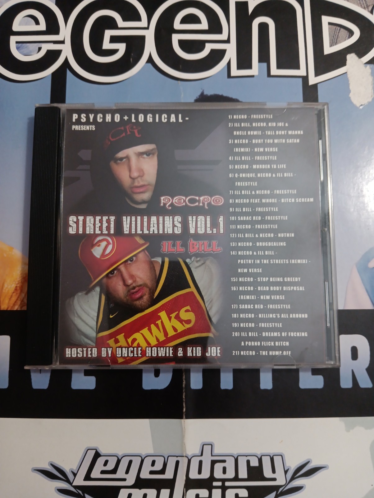 NECRO & ILL BILL- STREET VILLAINS VOL. 1 CD Rap Hip-Hop SUPER RARE PROMO