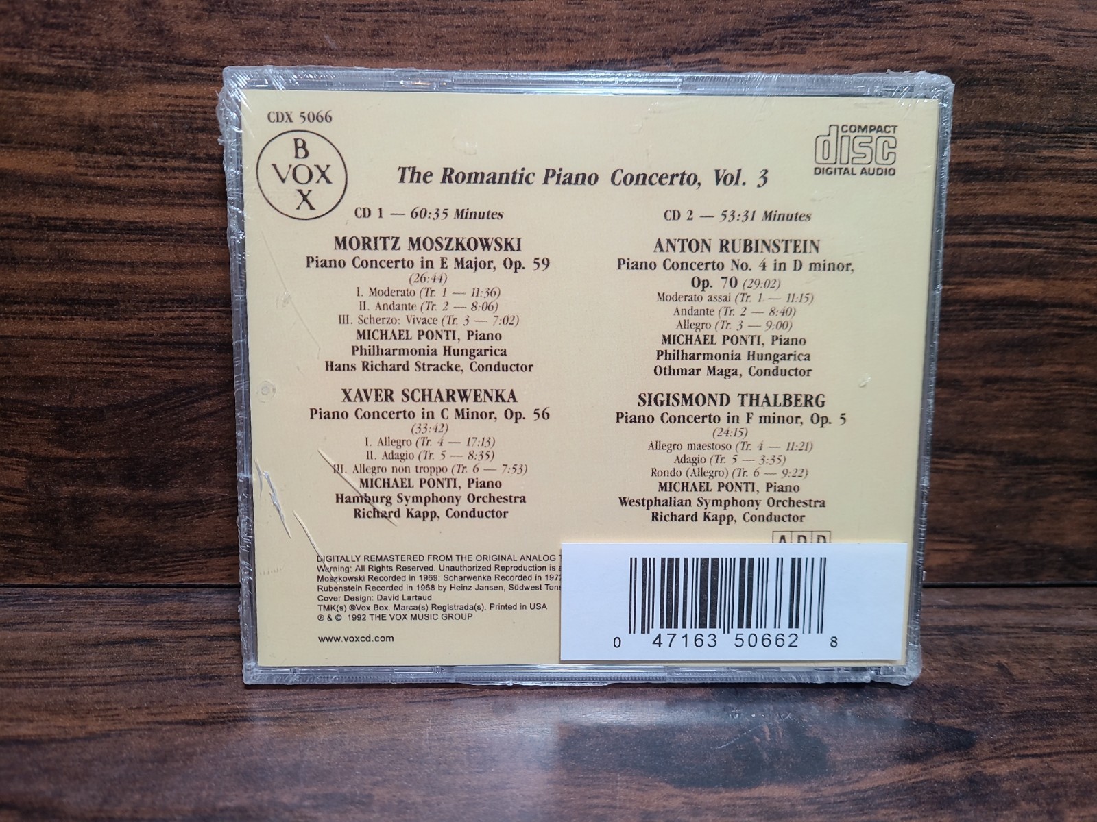 SEALED The Romantic Piano Concerto - Vol 3 Various Composers 2CDs Cracked Case