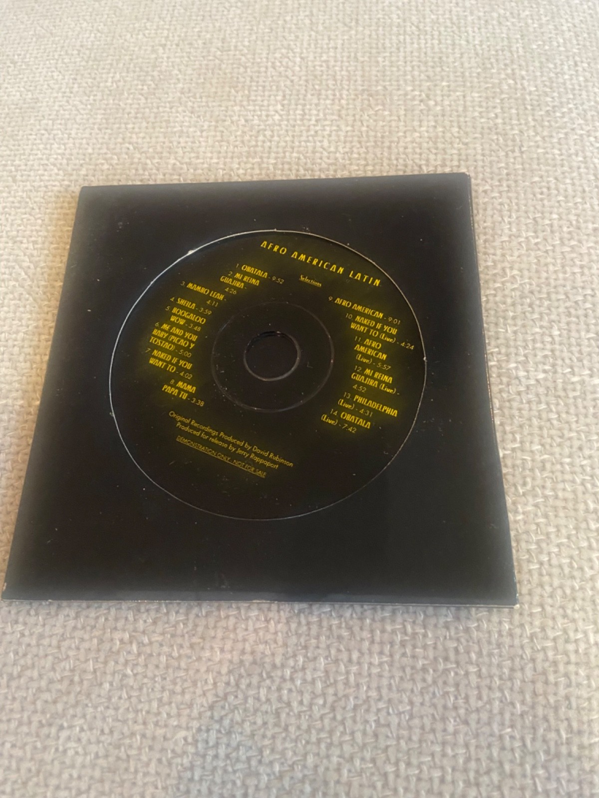 Mongo Santamaria – Afro American Latin Advance Promo CD 2000 Columbia ACK 62220