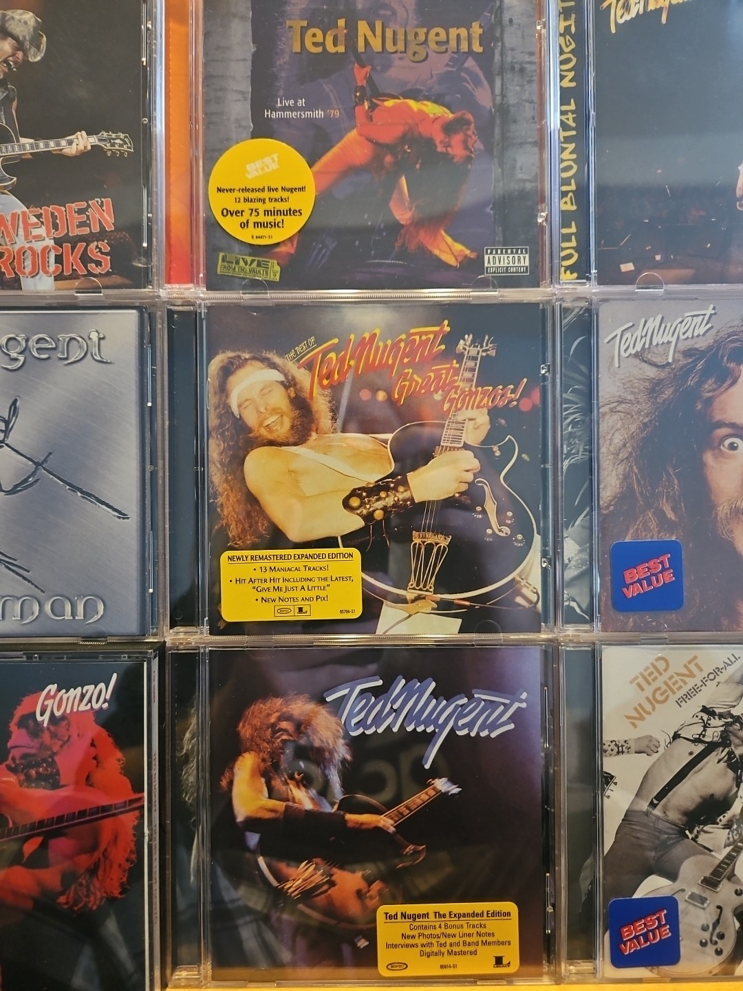 Ted Nugent CD Lot In Excellent Condition Expanded Editions And Live Albums EX!!