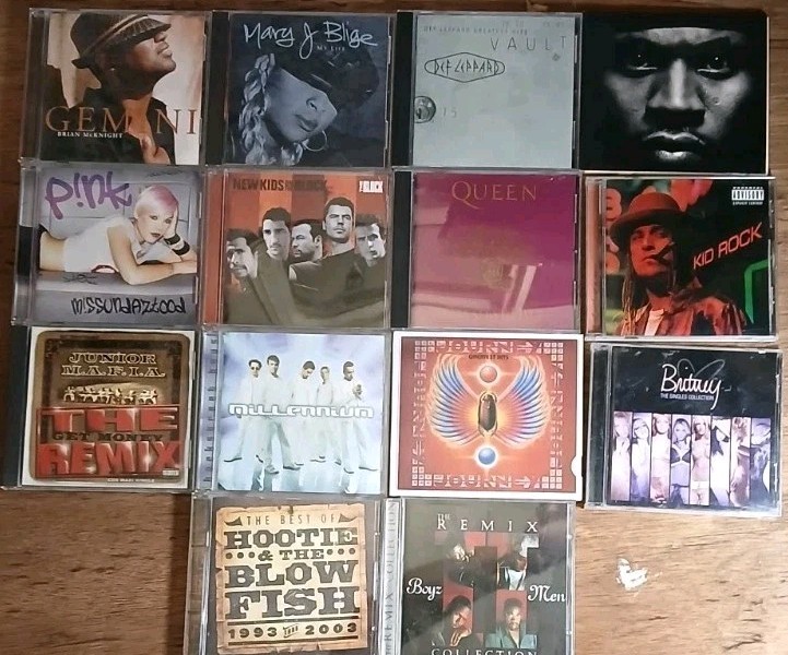 Mixed Genre CD Lot 14 - Junior Mafia Queen Kid Rock Pink Def Leppard Creed LNC