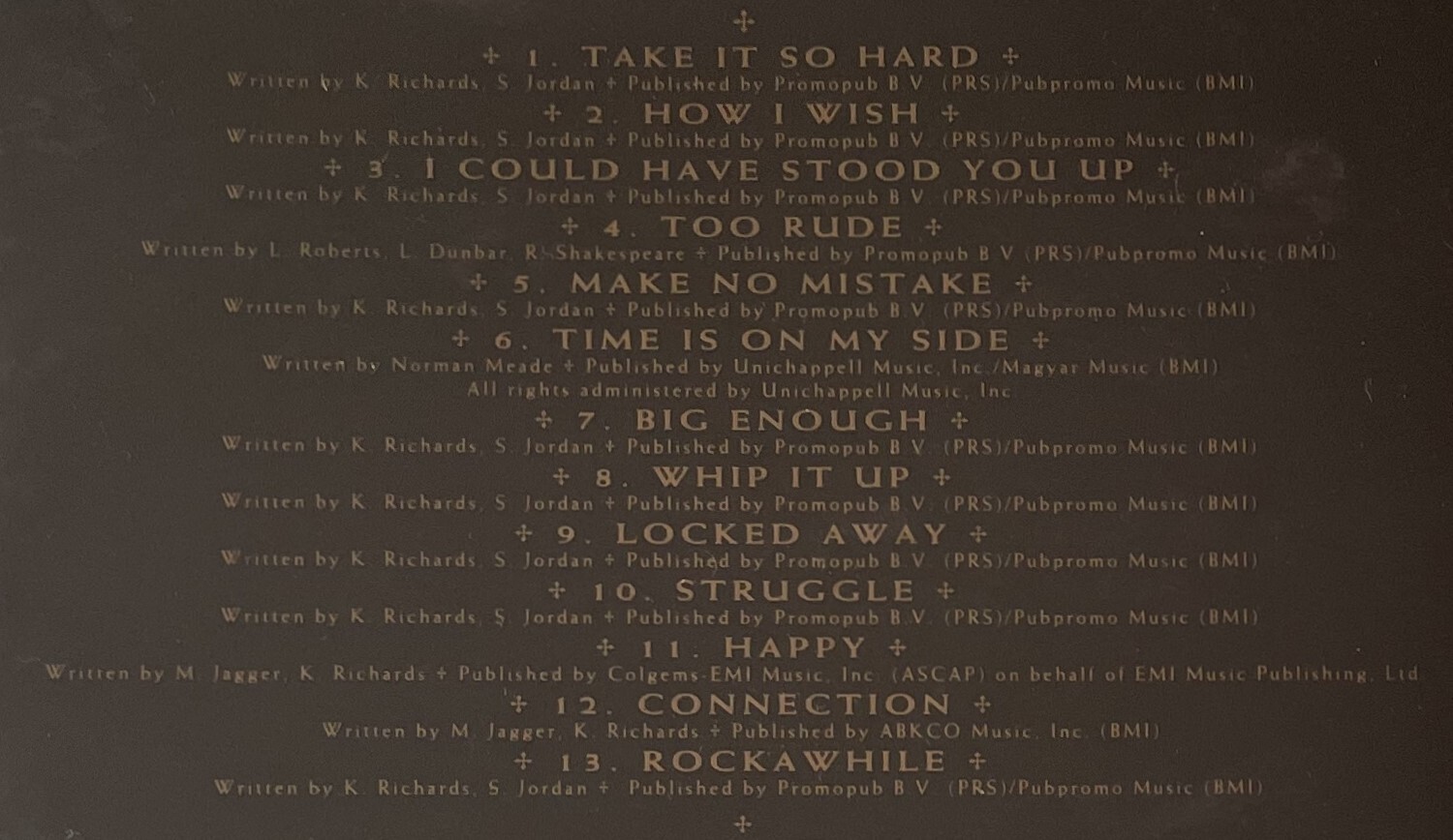 [ROLLING STONES] KEITH RICHARDS~LIVE AT THE HOLLYWOOD PALLADIUM~1991 JAPANESE CD