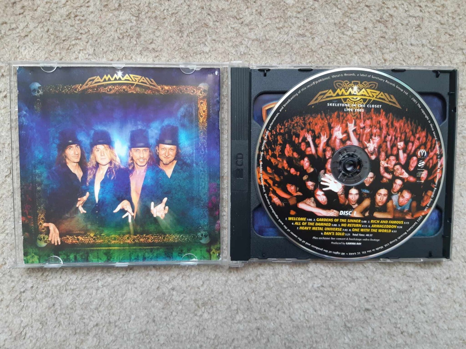 Gamma Ray - Skeletons in the Closet (2CD, 2003) - double live album