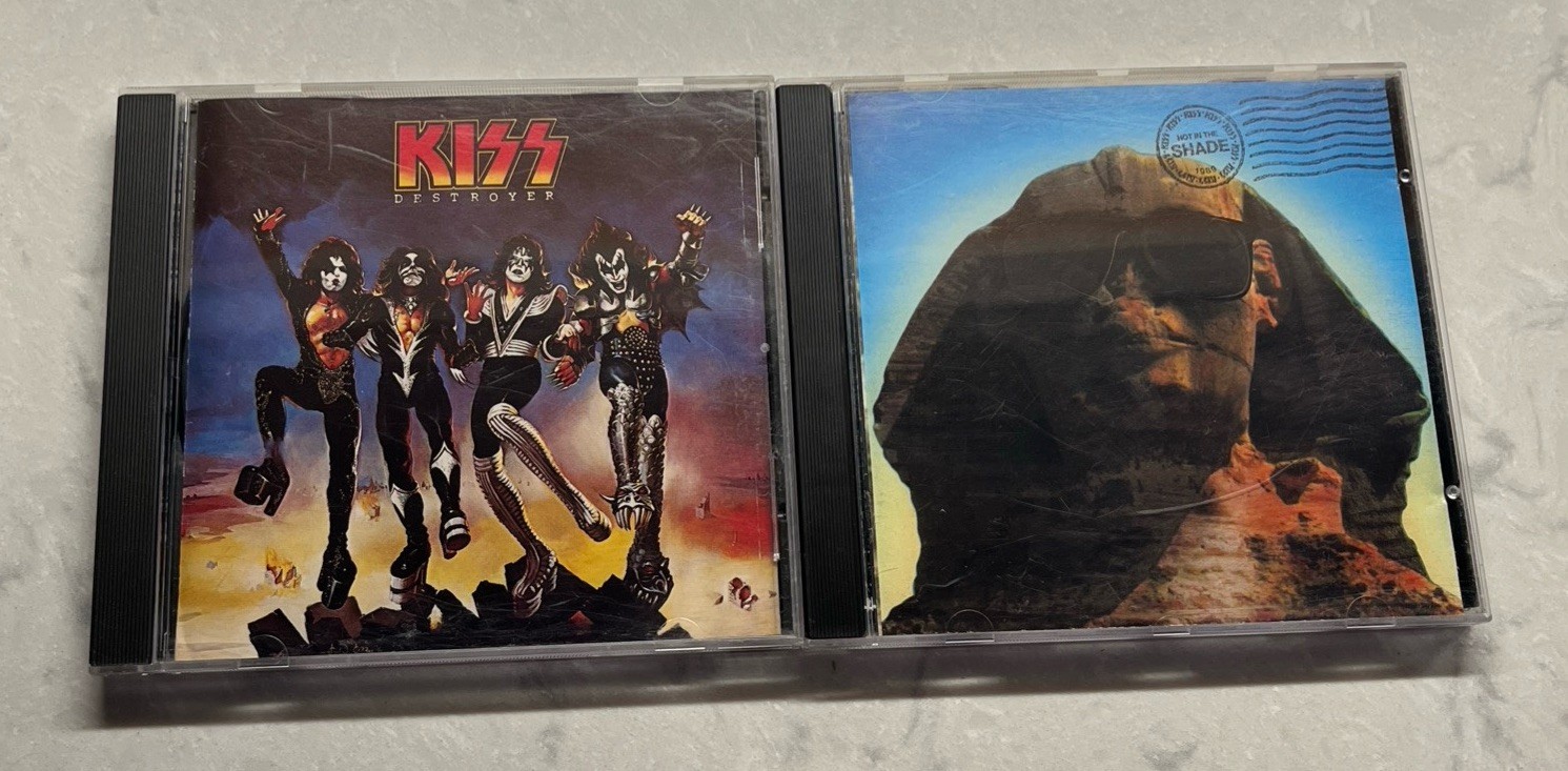 KISS CD Lot of 6: Destroyer, Rock and Roll Over, Hot in the Shade, Psycho Circus