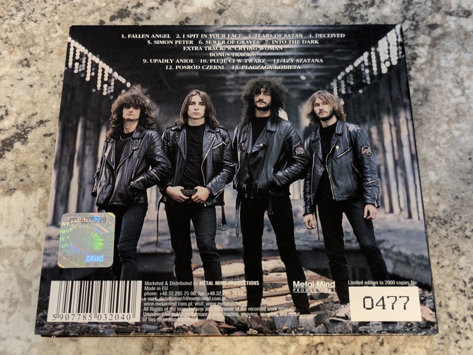 DRAGON 💀 Fallen Angel (1990) THRASH Ltd Ed. # 477/2000 Metal Mind RARE CD
