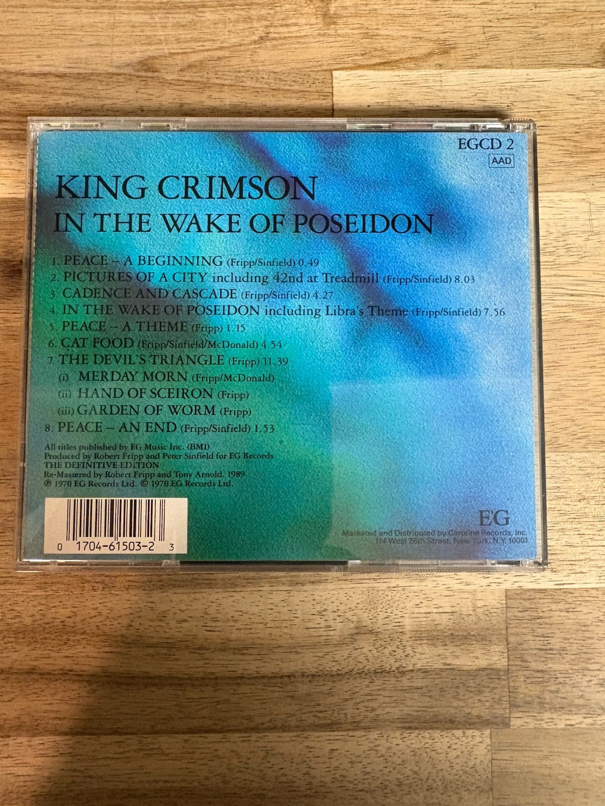 KING CRIMSON: In the Wake of Poseidon [Remaster] CD 2000 Caroline/EG EXCELLENT