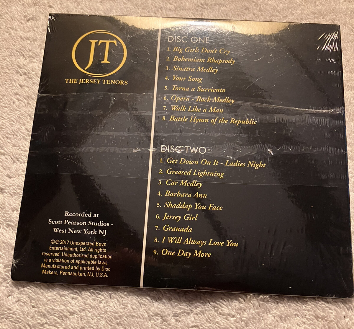 JT The Jersey Tenors 2 DISC CD - B606 NEW FREE SHIPPING