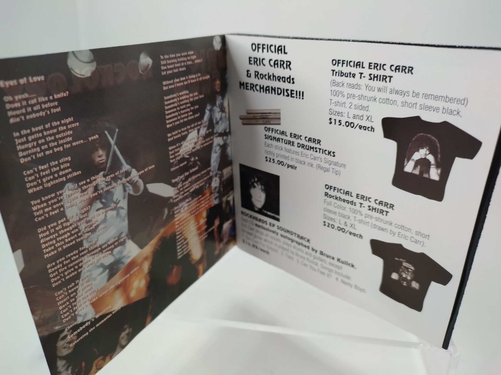 ERIC CARR Rockology Rock Solo album KISS CD Rare Demos Kulick Spitfire Press OOP