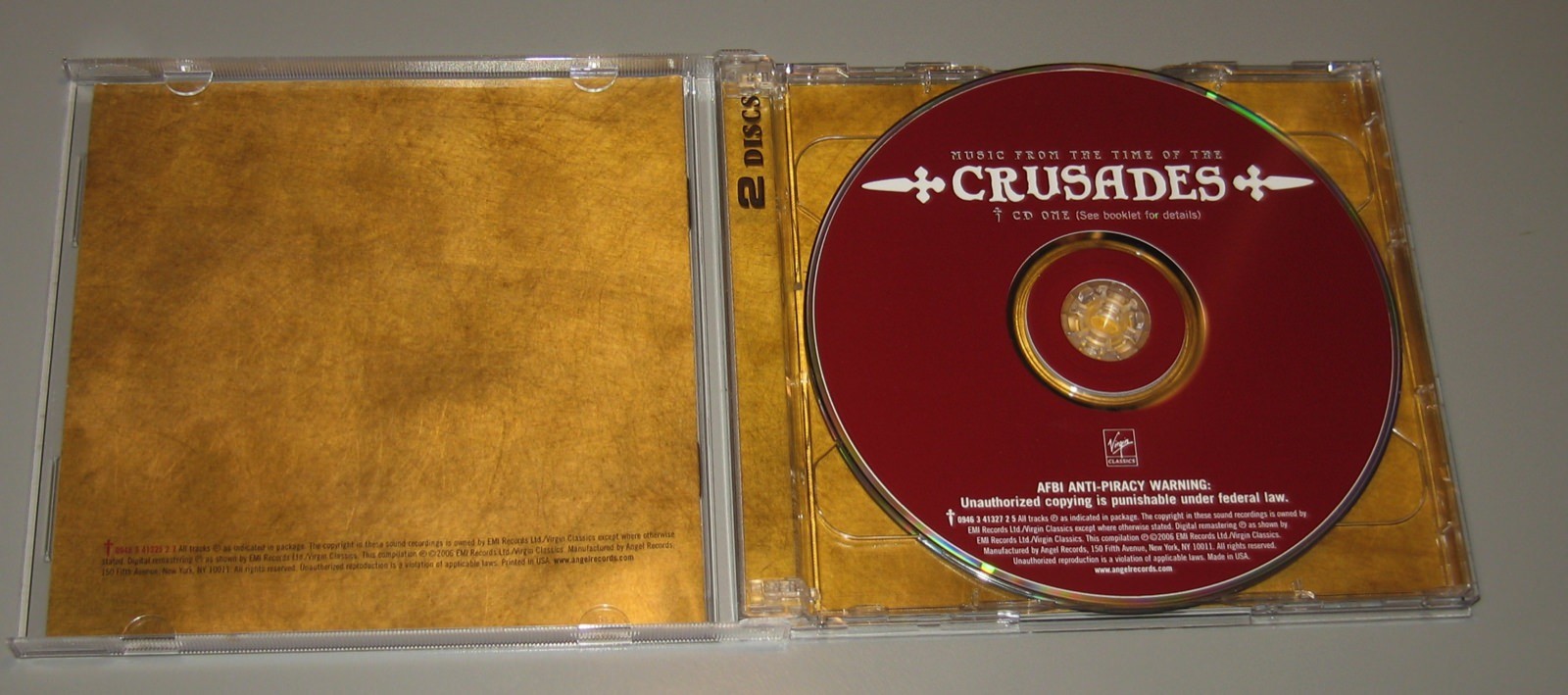 Music From The Time Of The Crusades (CD, 2006, 2 Discs, EMI Records)