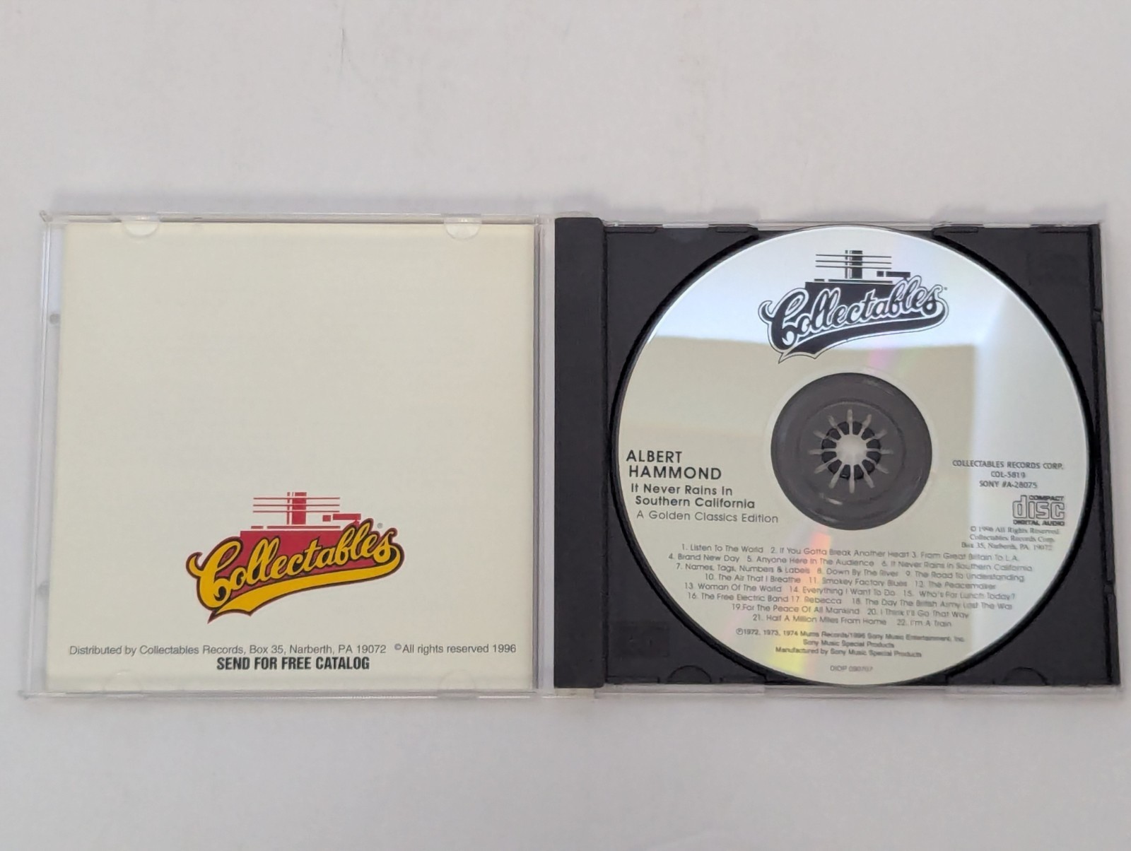 It Never Rains in Southern California [Collectables] by Albert Hammond CD