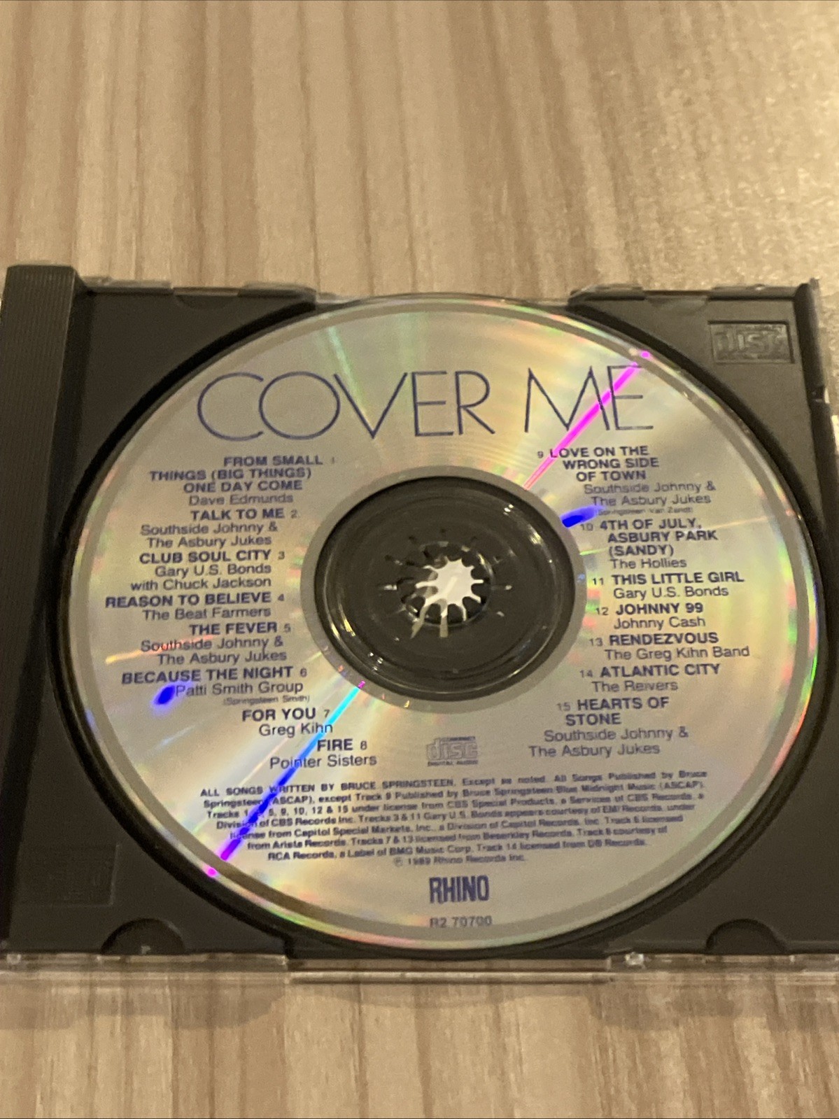 Cover Me: Songs by Springsteen by Various Artists (CD, Dec-1989, Rhino (Label))