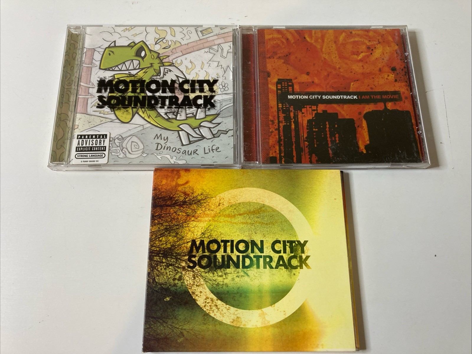Motion City Soundtrack 3 CD LOT - Go - My Dinosaur Life - I Am The Movie