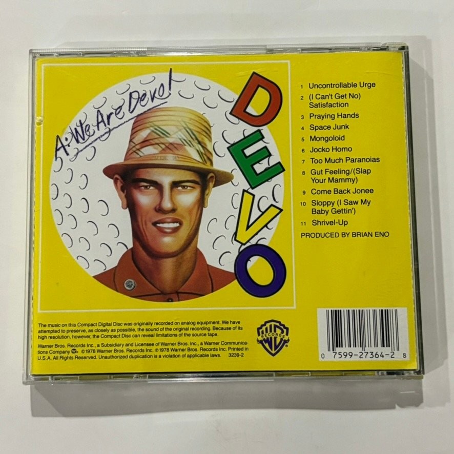 DEVO – Q: Are We Not Men? A: We Are Devo! CD 1978 New Wave Warner Bros.