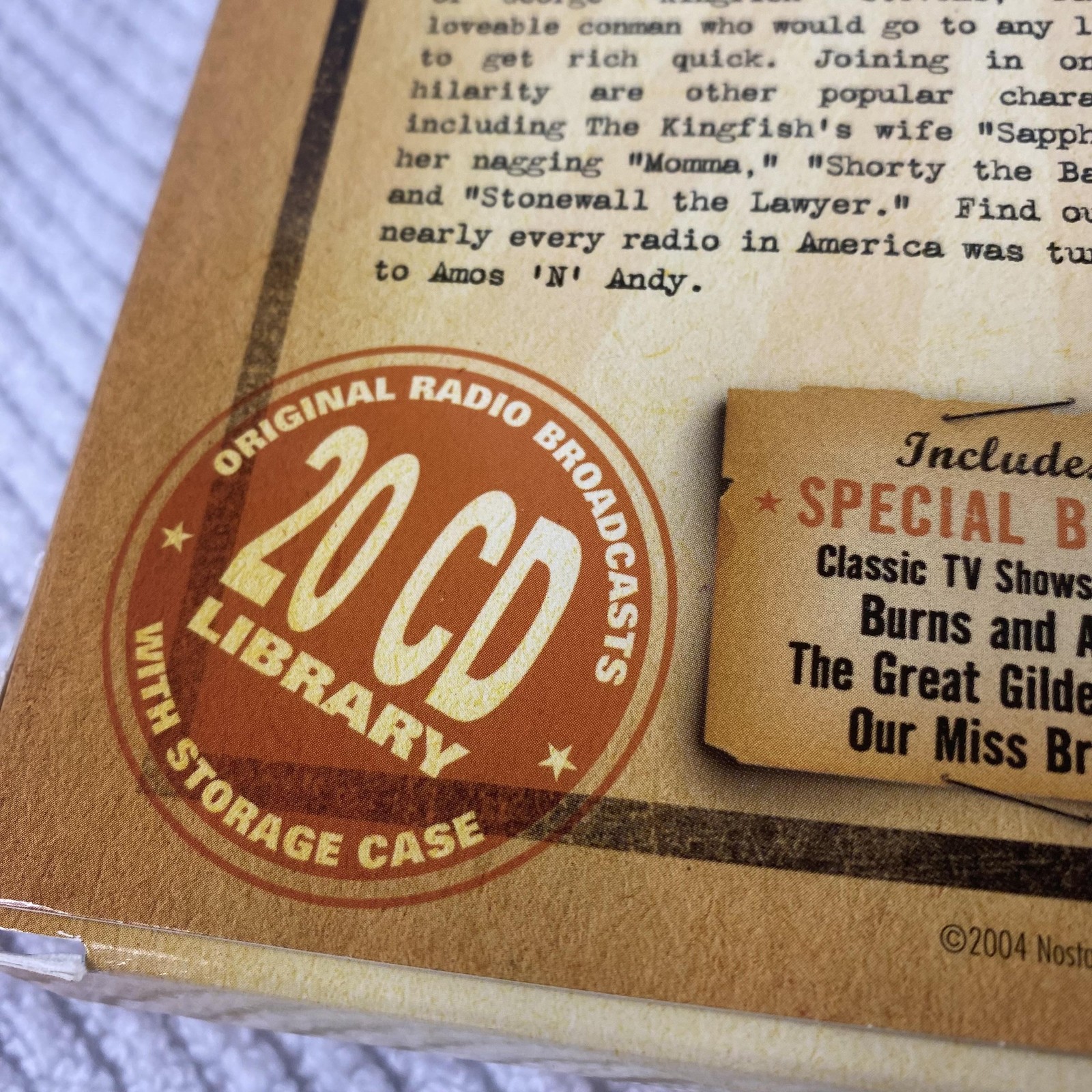 Amos 'n' Andy Old Time Radio Shows 20 CD Library Box Set 40 Shows 20 Hours