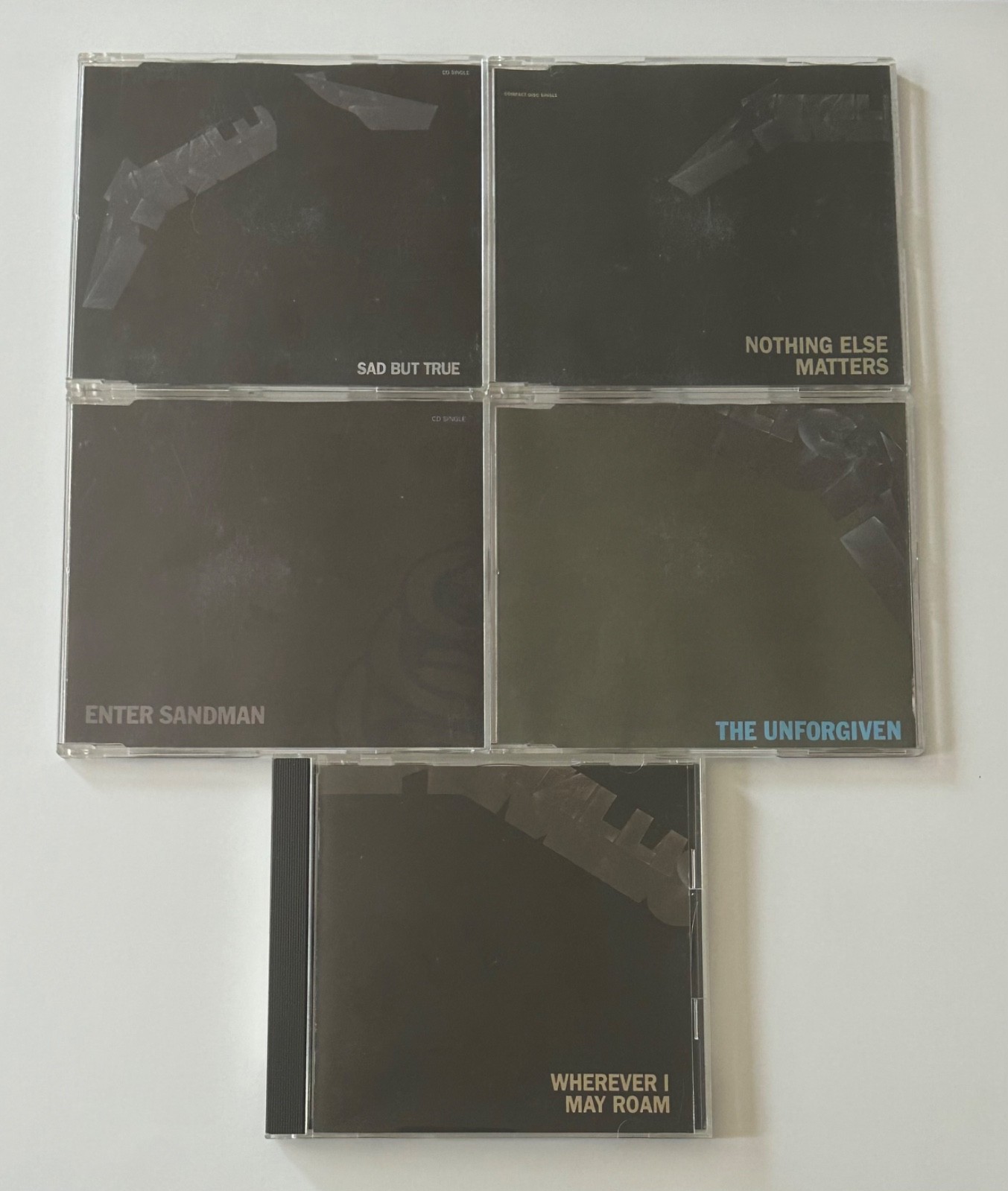 Metallica — Black Album Import CD Singles - Lot of 5 German Japan NM- Discs!