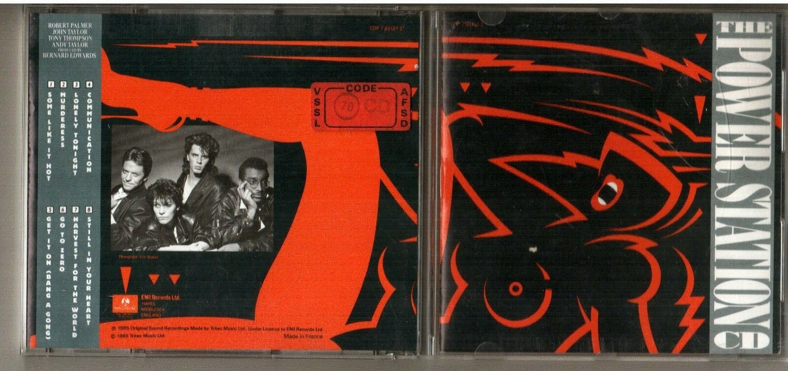 Rare Best Sounding Power Station CD France 1985 MPO CD Capitol CDP 7 46127 2
