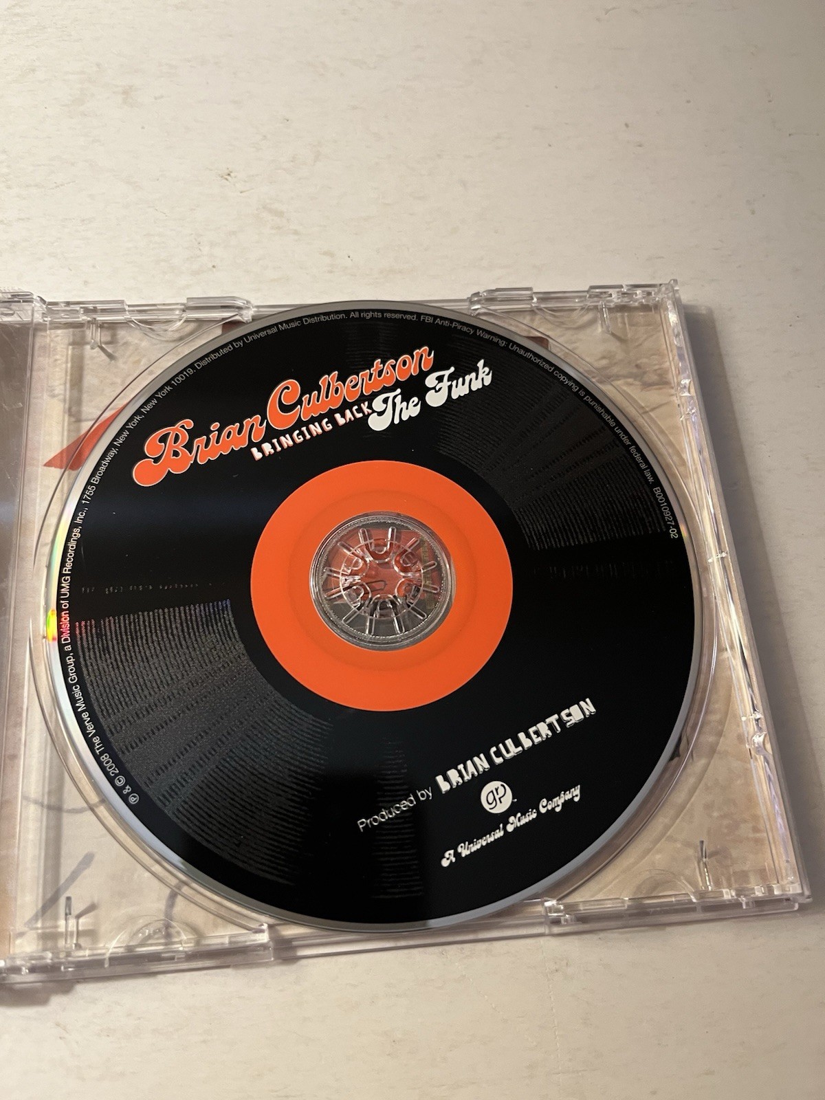 BRIAN CULBERTSON – Bringing Back the Funk CD 2008 Funk Jazz Soul VG/EX Disc