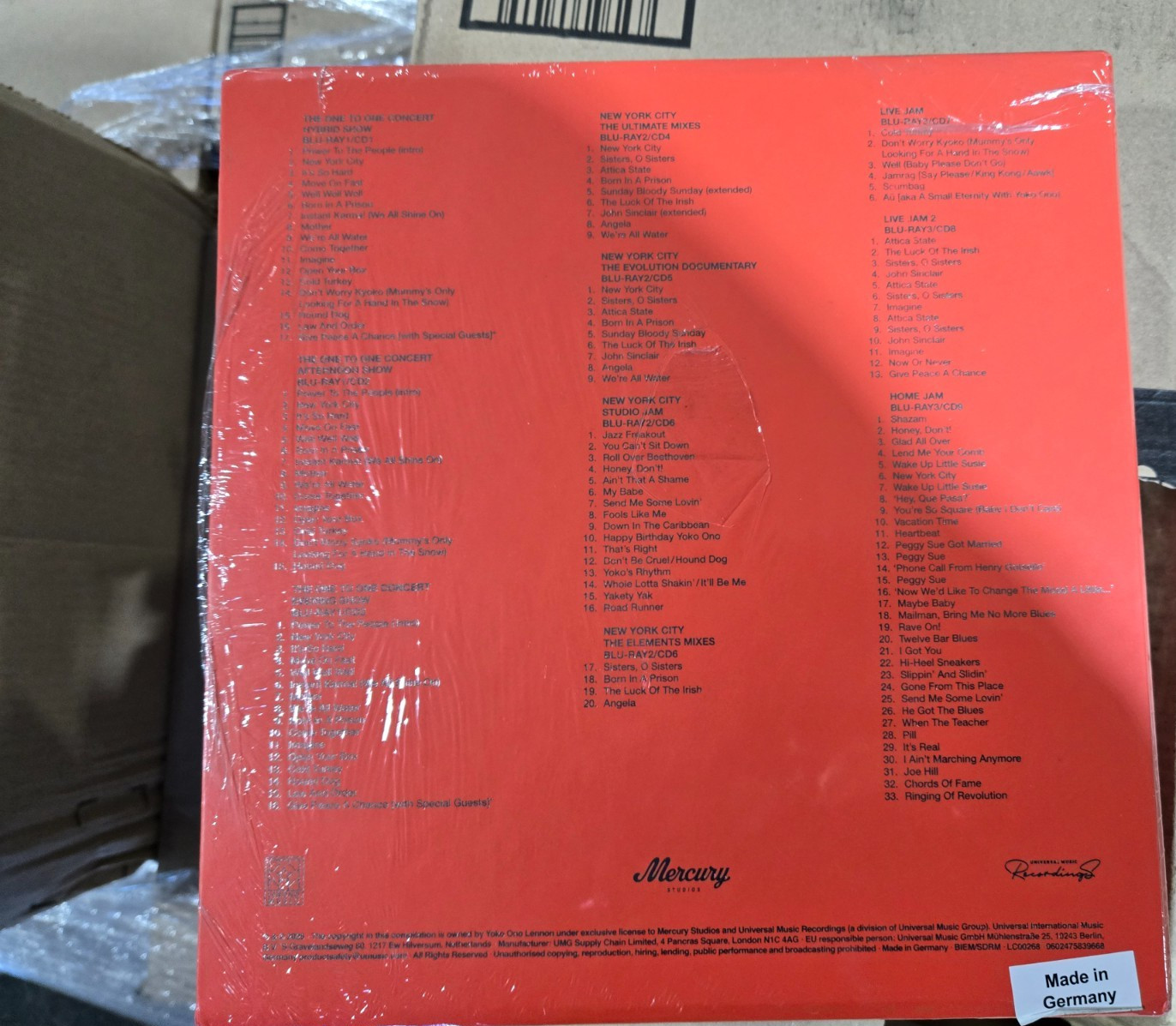 John Lennon Yoko Plastic Ono Band Power To The People NEW 9 CD 3 Blu-ray Book