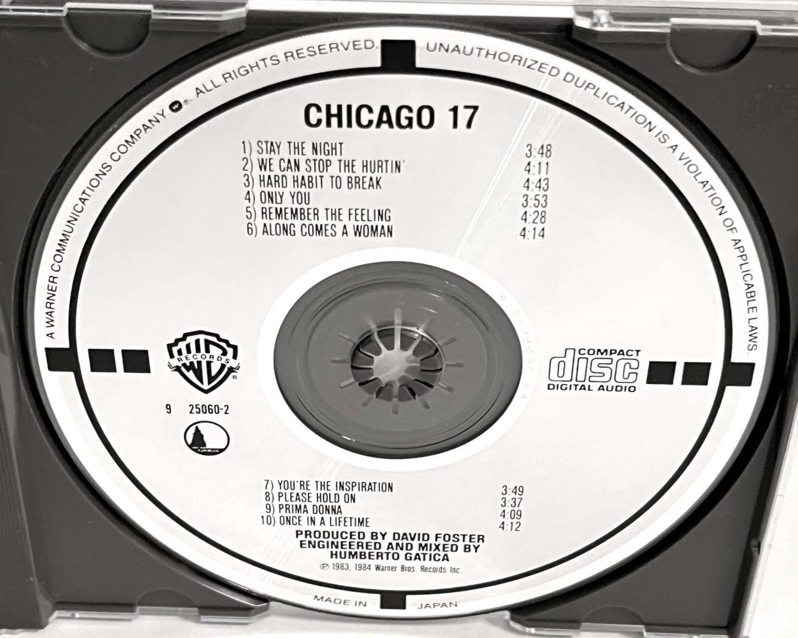 CHICAGO 17 Matsushita Japan-for-US Target CD Unique Mixes/Versions Smooth Cs NM