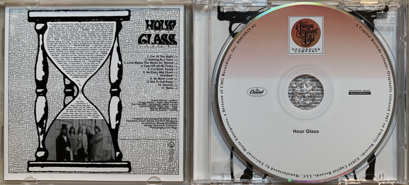 Hour Glass by Hour Glass (CD, 2019, Rock, Allman Brothers Band Recording)