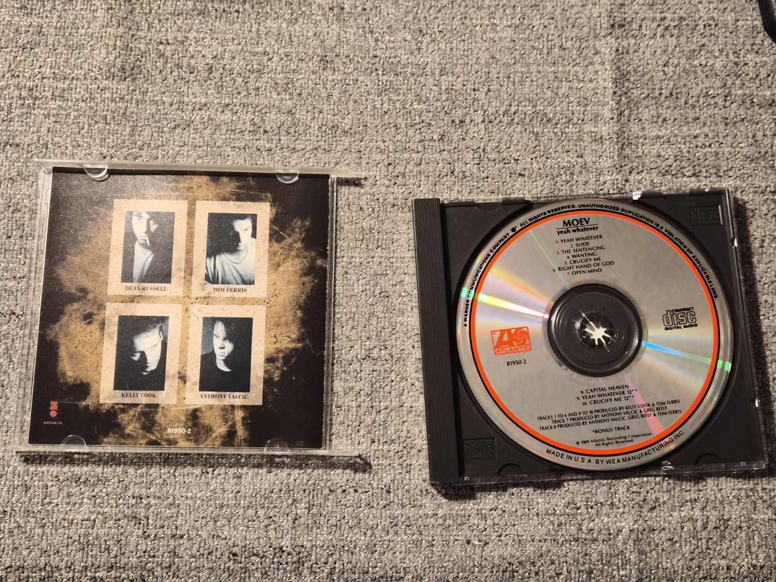 (588) Moev Yeah Whatever CD Atlantic Synth Pop Industrial New Wave
