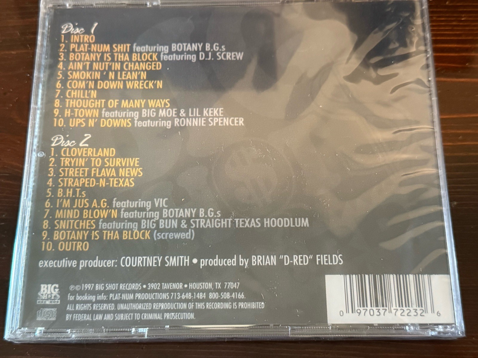 Botany Boys Thought of Many Ways 2 CD OG Press 1997 Houston TX DJ Screw NEW RARE