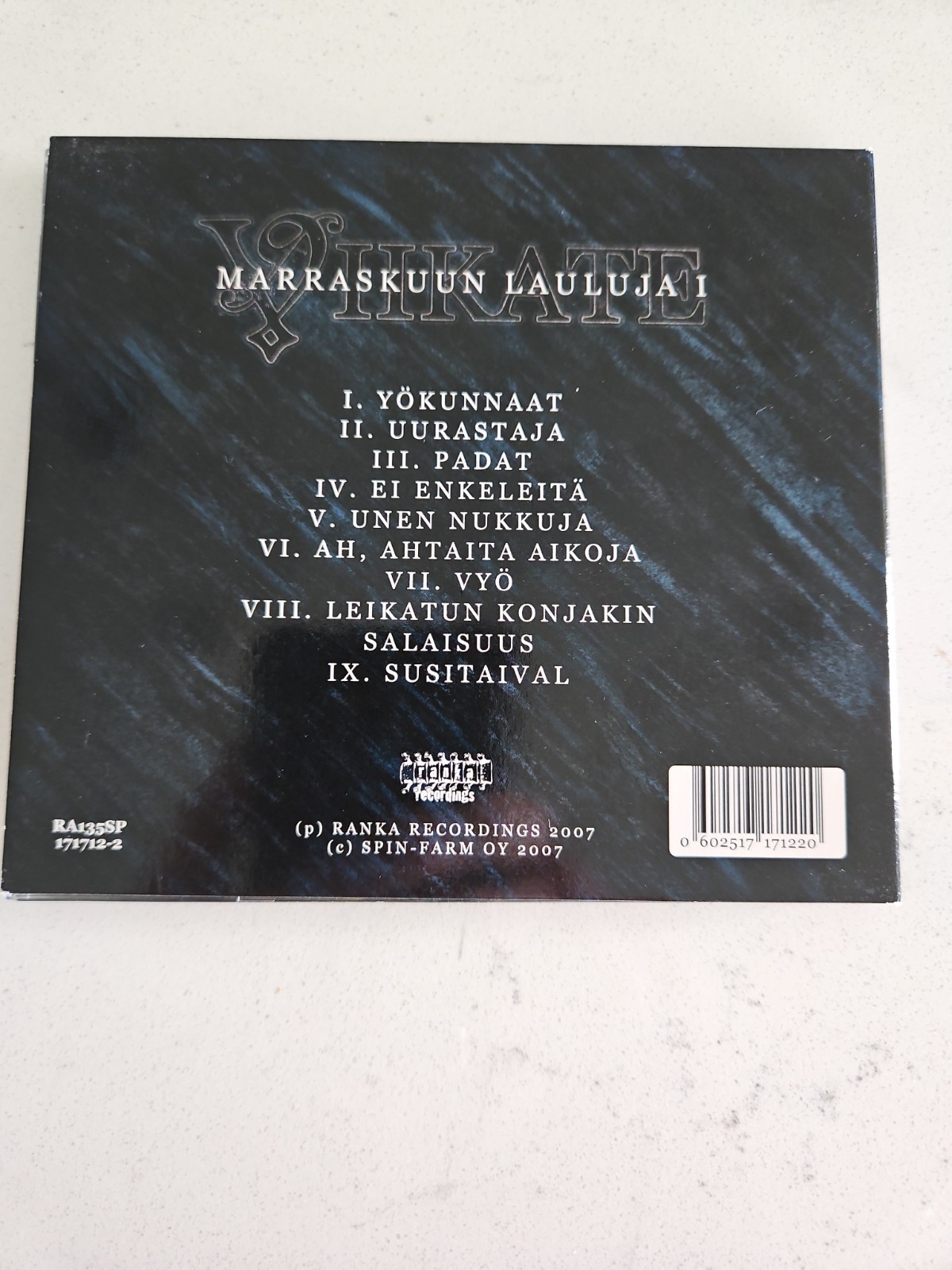 Viikate - Marraskuun Lauluja I Cd (Includes Booklet, 2007)