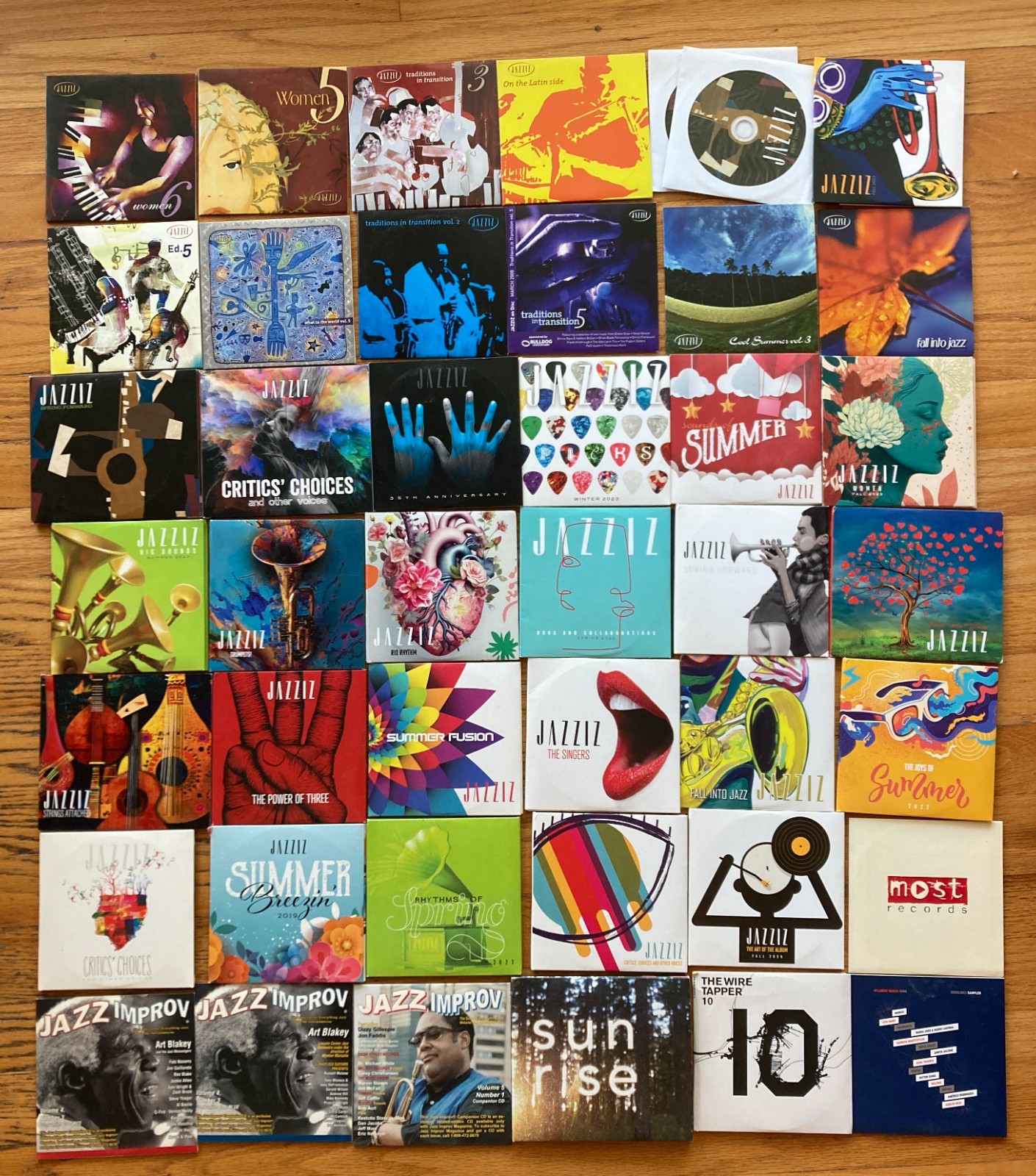 59 x JAZZIZ JAZZ CD LOT + 8 OTHER CDs compilations samplers fusion soul funk