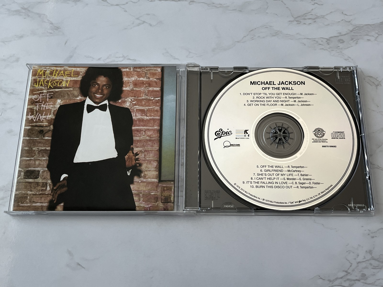Michael Jackson Off the Wall CD 2015 Epic Rock With You, Get On The Floor