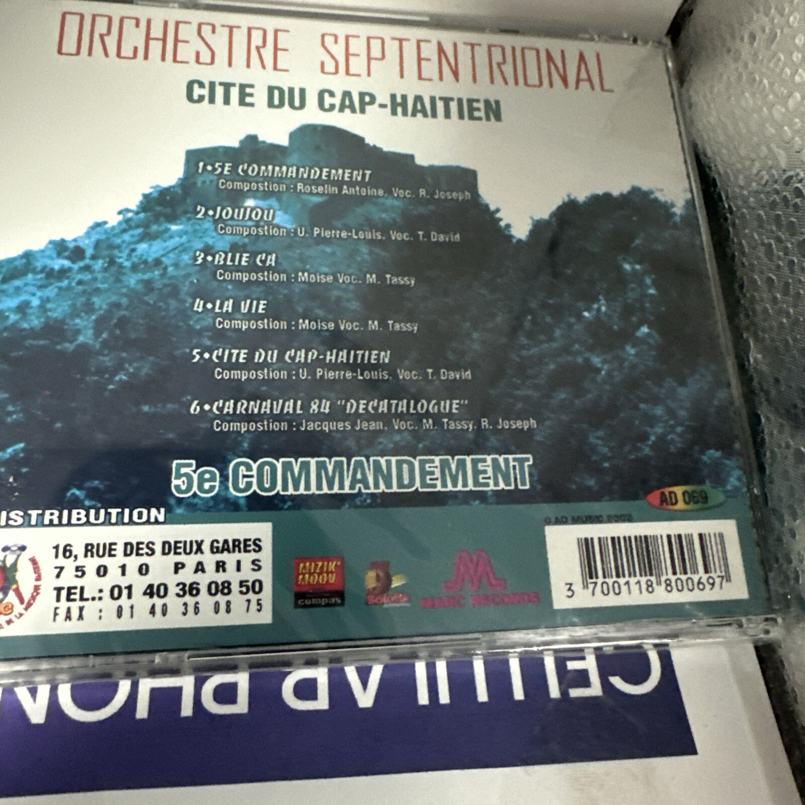 Orchestre SeptenTrional Cite Du Cap -Haitien(5e Commandement) Haitian Music CD