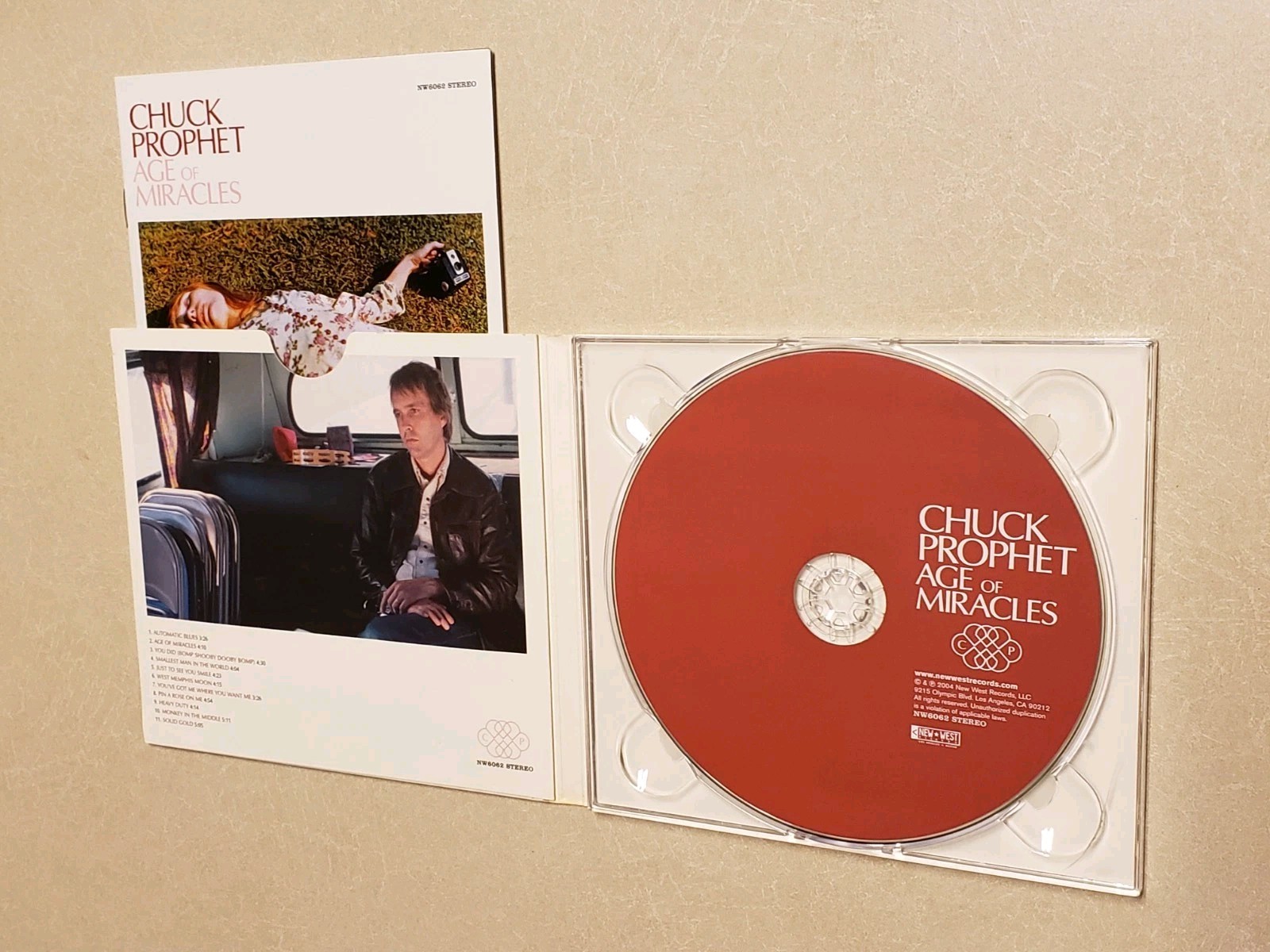 CHUCK PROPHET - Age of Miracles CD 2004 New West Records) NM