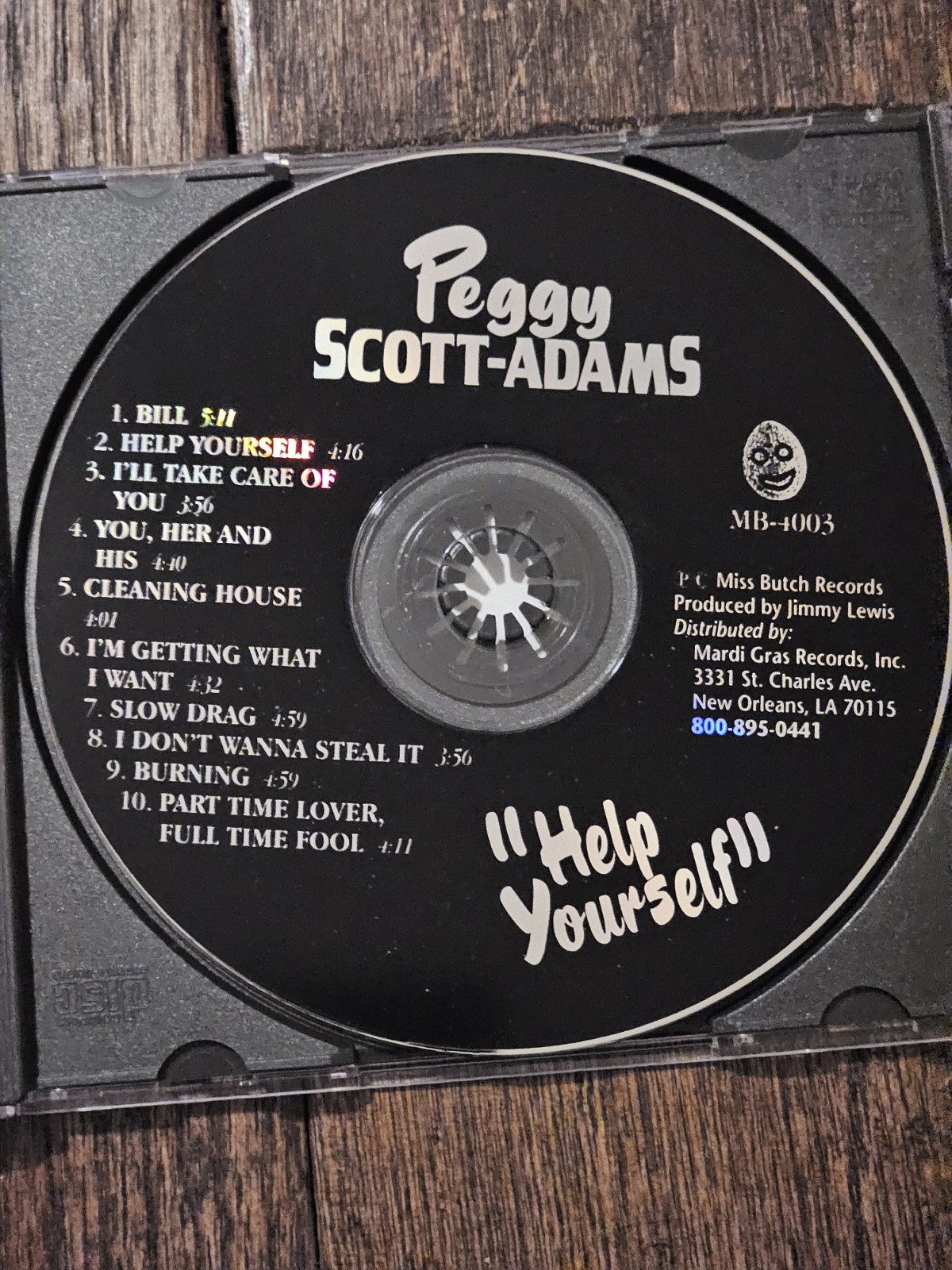 Help Yourself by Scott-Adams, Peggy (CD, 1996) Miss Butch Records Good