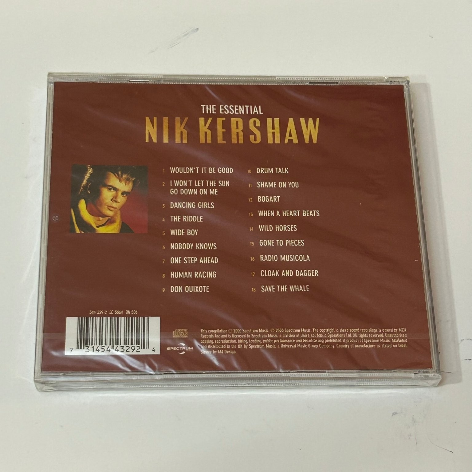 Nik Kershaw – The Essential CD 2000 Pop New Wave Synth-Pop Spectrum Music Sealed
