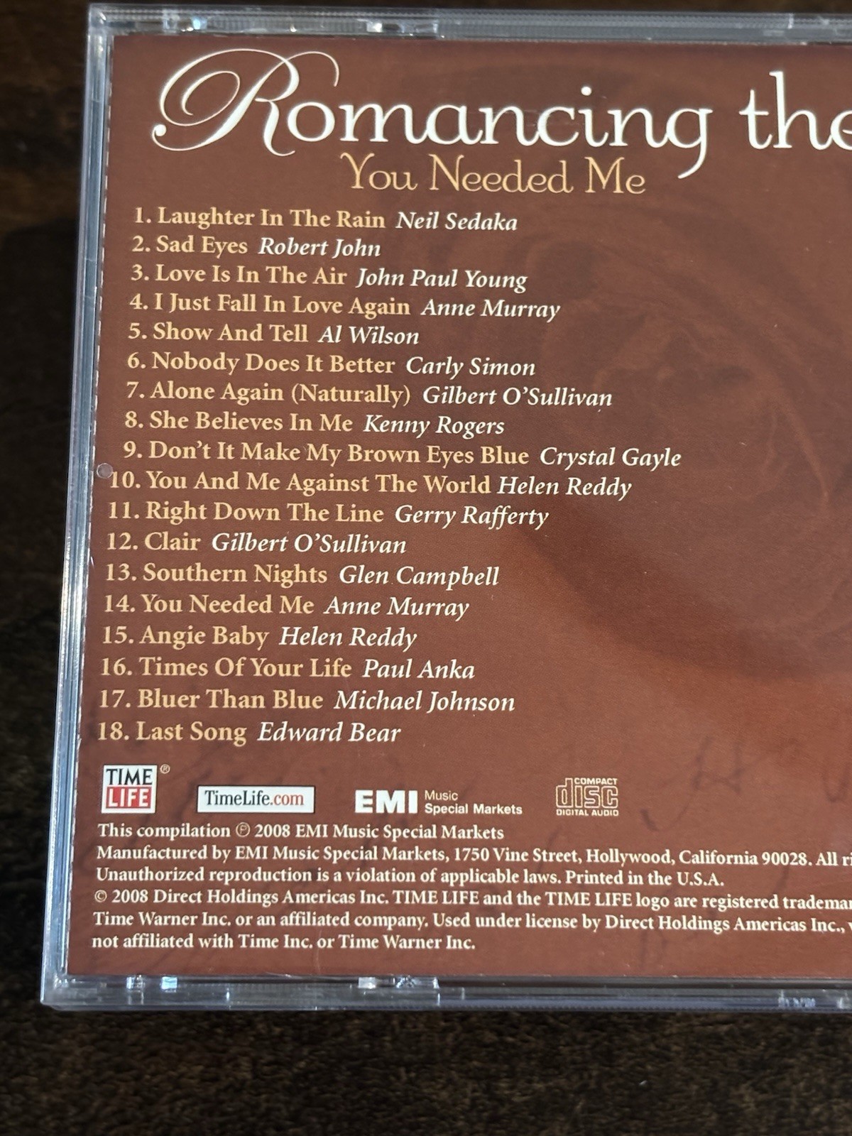 Time Life Romancing the 70’s 7-CD Set Ten CD’s FREE SHIPPING