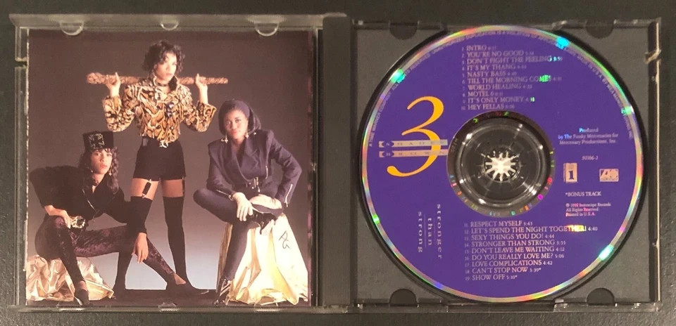 Three Shades Brown - Stronger Than Strong (CD, 1992, Interscope) VG+ Tested
