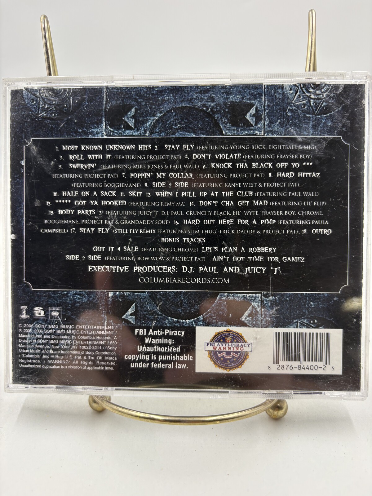 Three 6 Mafia Most Known Unknown CD 2006 Explicit Bonus Tracks Special Edition