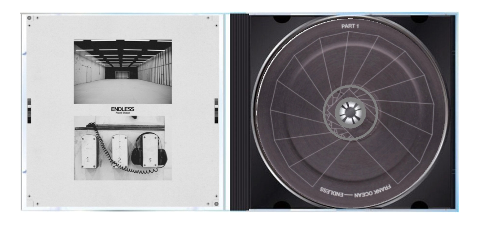 Frank Ocean - HANDMADE CD lot - Nostalgia Ultra, Channel Orange, Endless, Blonde