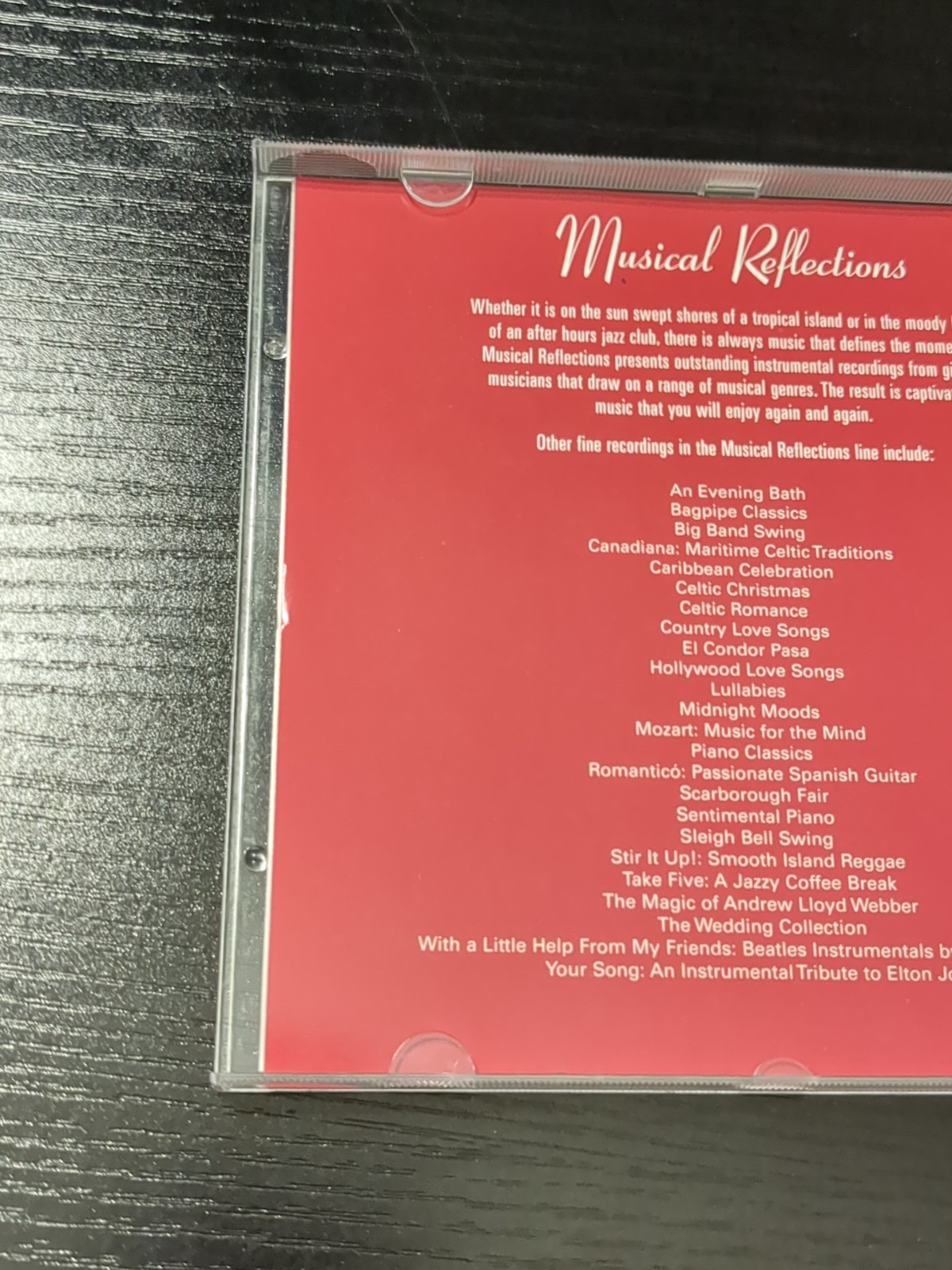 George Nascimento CD MUSICAL REFLECTIONS Broadway Piano RARE Instrumental Album