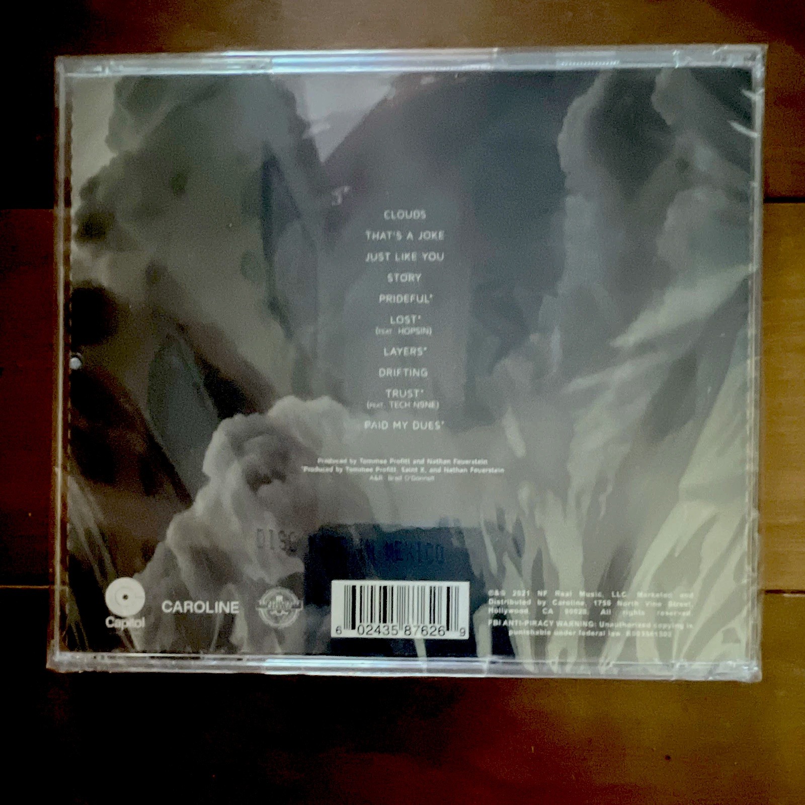 NF CLOUDS (THE MIXTAPE) CD 2021 Caroline Rap & Hip-Hop Album signed and sealed