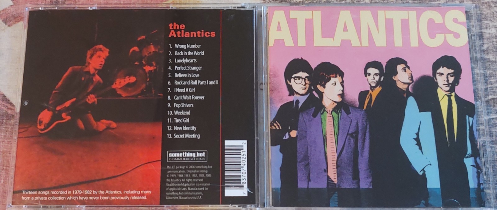 THE ATLANTICS - ATLANTICS 1979-1982/2006 Something Hot - RARE BOSTON POWER POP