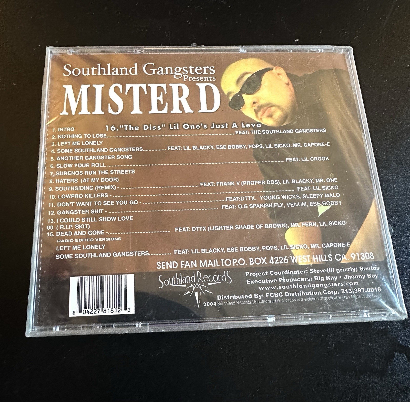 MISTER D Chicano Rap Gangster 2004 Southland (Select-O-Hits) CD NEW SEALED