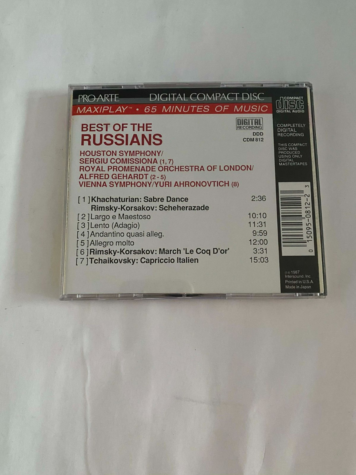Best of the Russians CD - Proarte Digital Recording - Maxiplay 65 Min. VERY GOOD