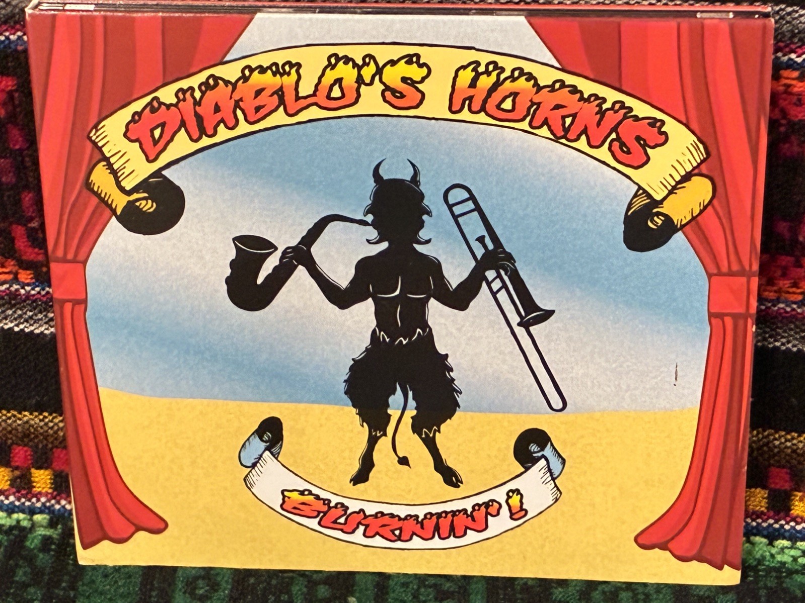 DIABLO'S HORNS Burnin' CD New Orleans brass band jazz funk soul 2012 private