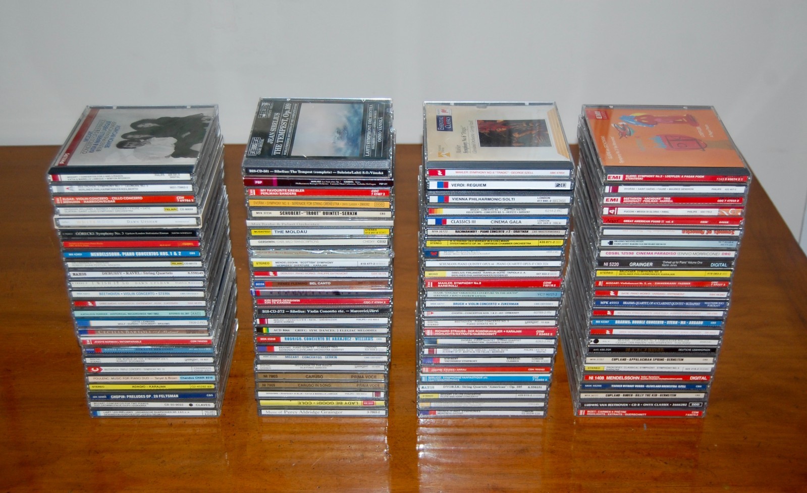 Lot of (100) Assorted Classical Music Piano Opera CDs- Beethoven, Mozart, Brahms