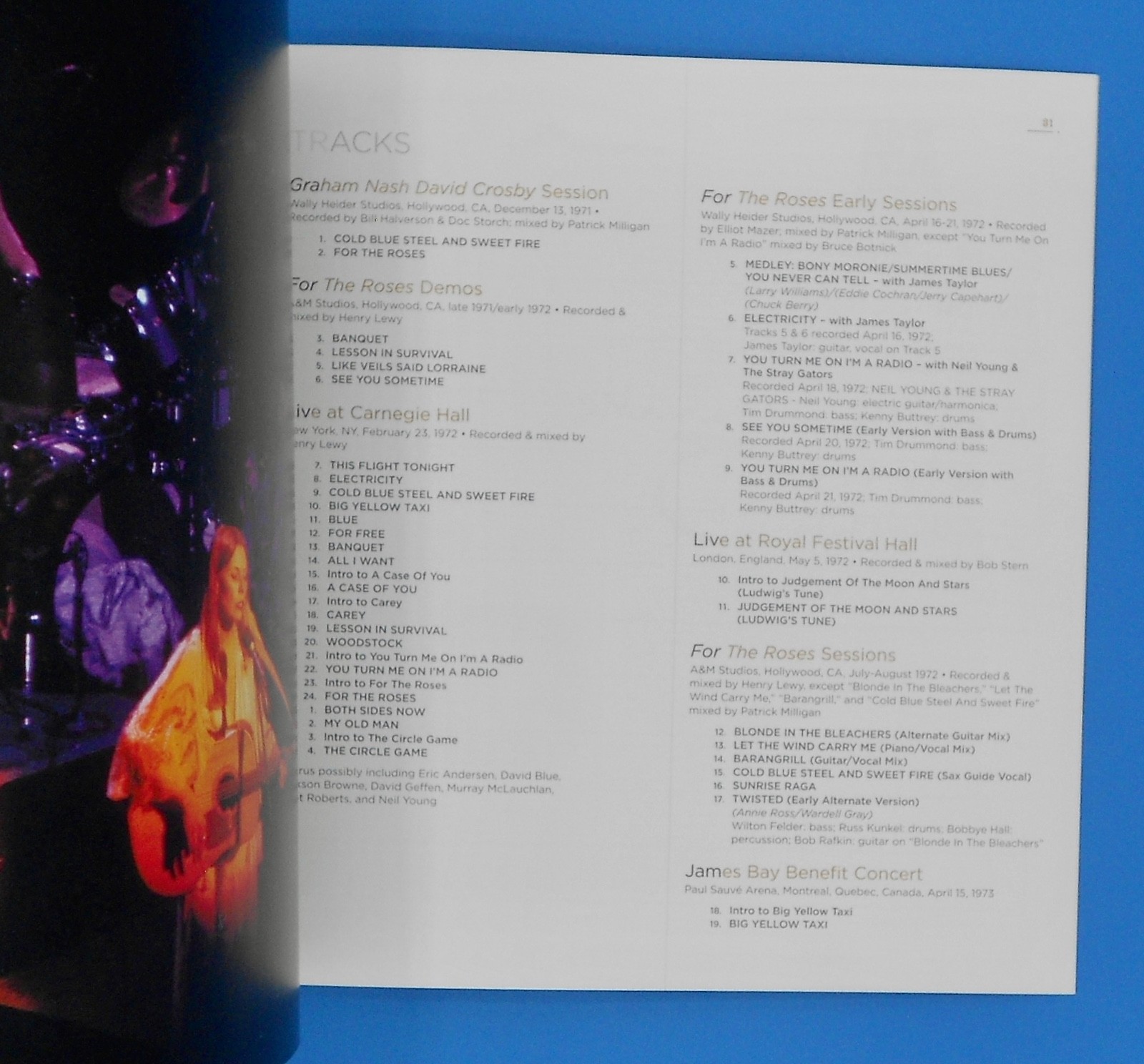 JONI MITCHELL ARCHIVES VOL 3: THE ASYLUM YEARS, 5 CDS + SC BOOK IN CASE, 2023 NF
