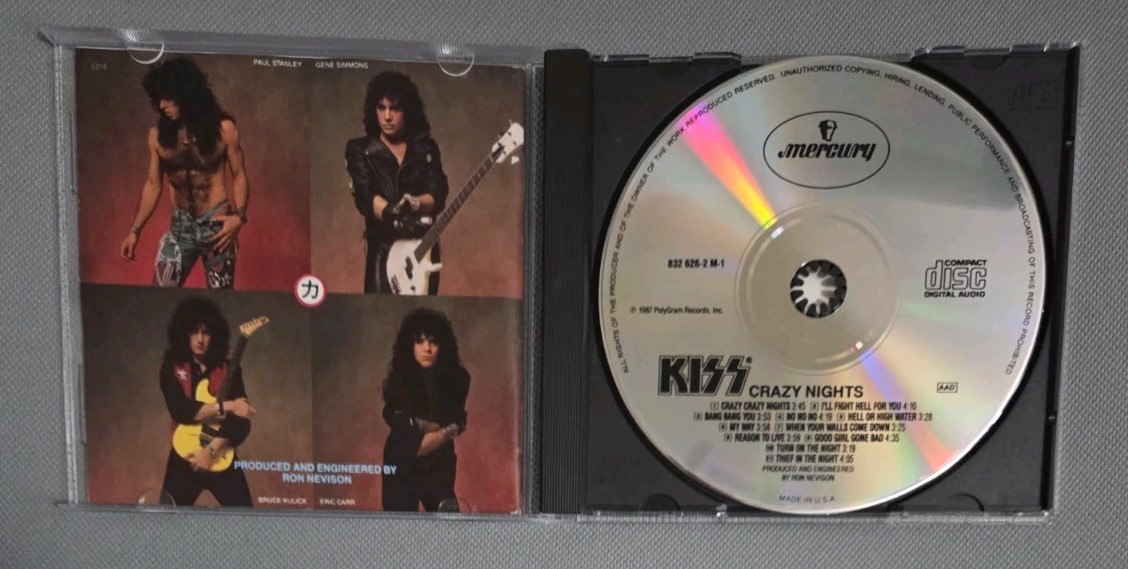 KISS CRAZY - NIGHTS - CD - MERCURY RECORDS - Original