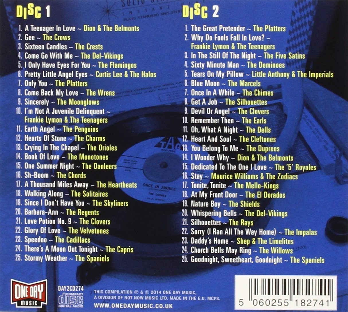 Various Artists – The Very Best Of Doo-Wop 2 CD Set (Compilation Album) - NEW