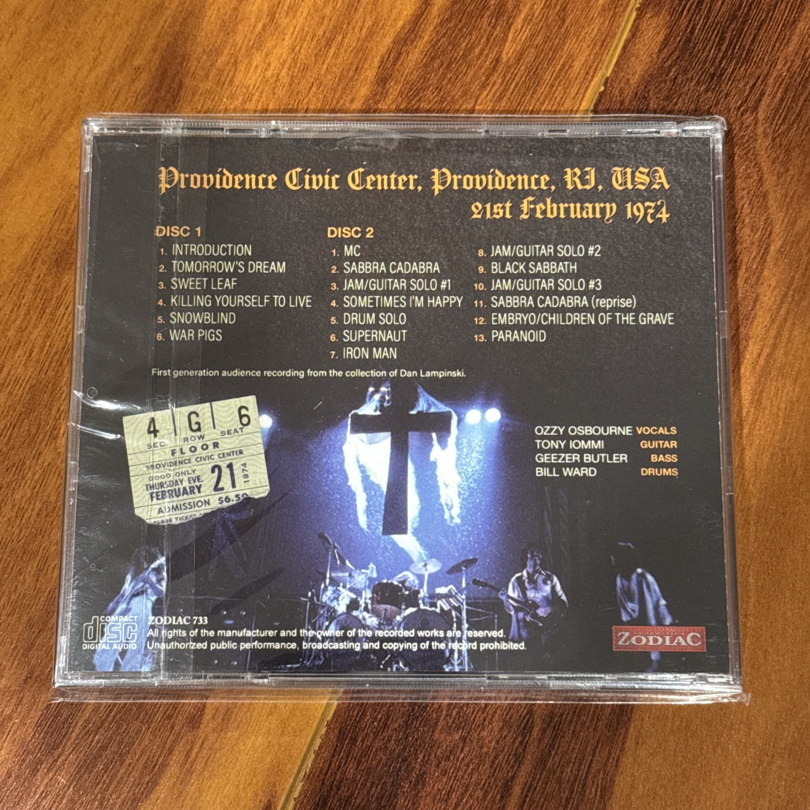 BLACK SABBATH DEFINITIVE PROVIDENCE 1974 RARE LIVE 2 CD Ozzy Osbourne LIKE NEW!!