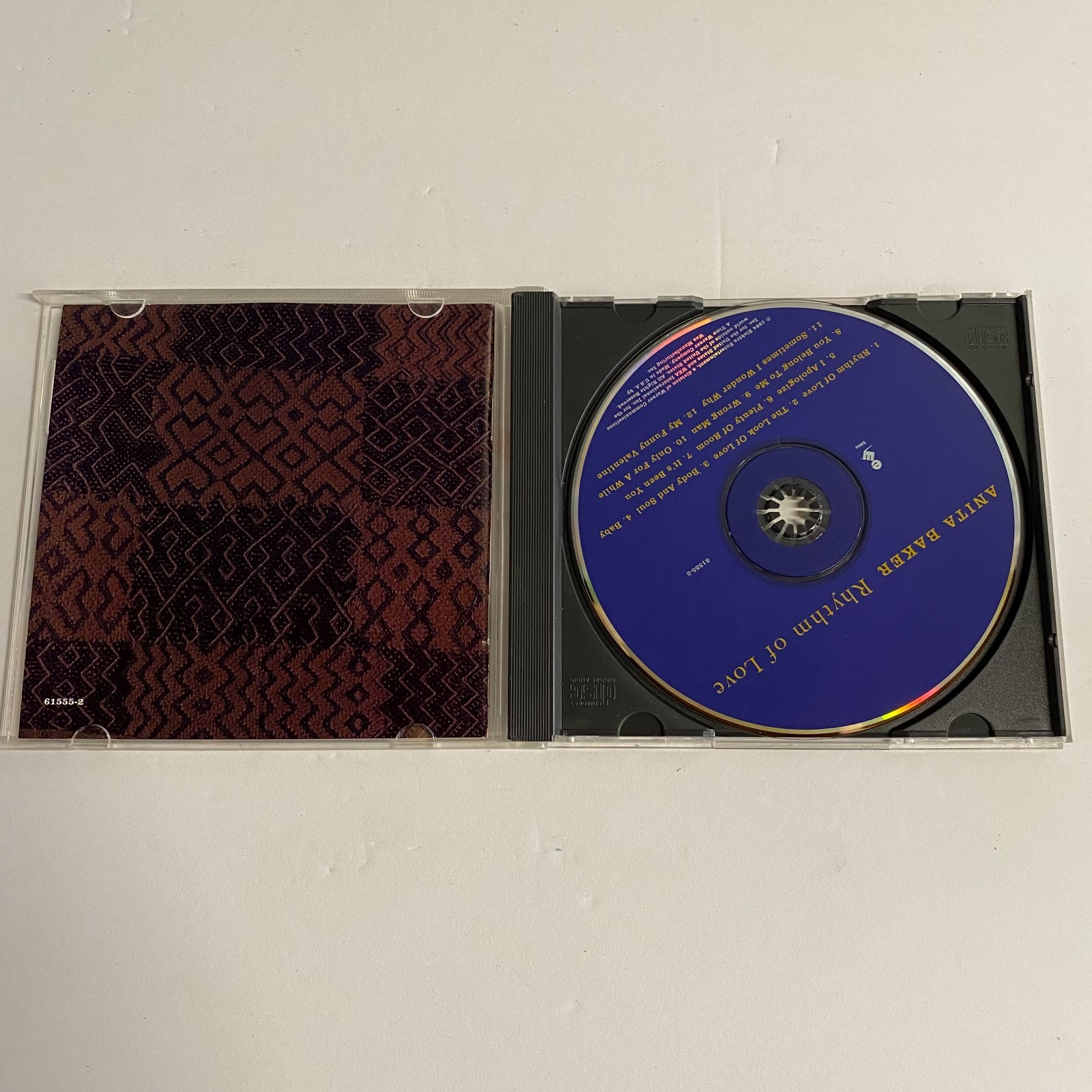 Anita Baker Rhythm Of Love CD Body And Soul I Apologize R&B Soul